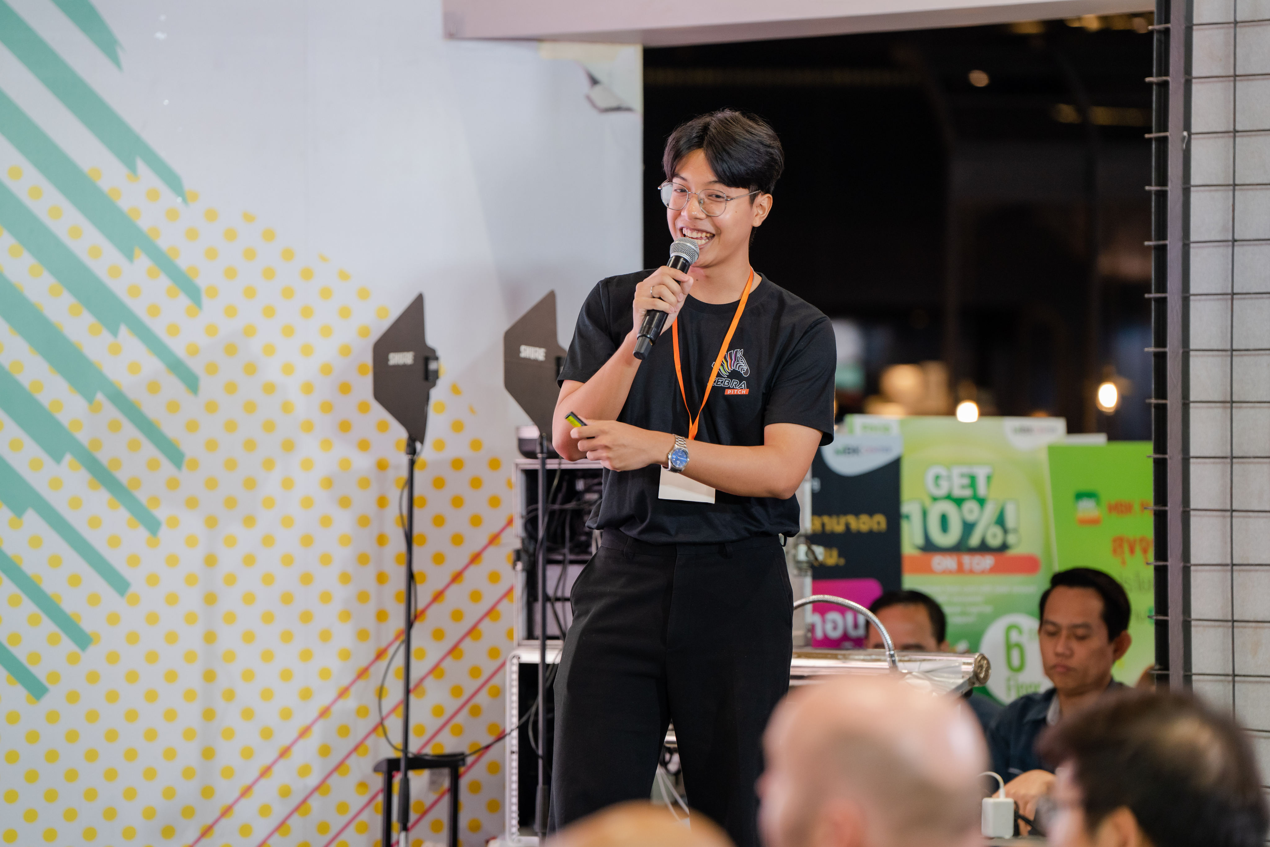 Person presenting to audience